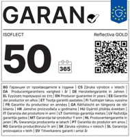 Štítok GARAN Reflectiva Gold