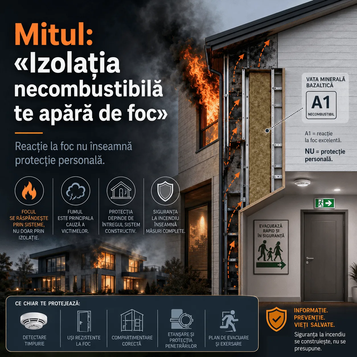 Mýtus alebo realita? „Chráni nehorľavá izolácia pred ohňom?"