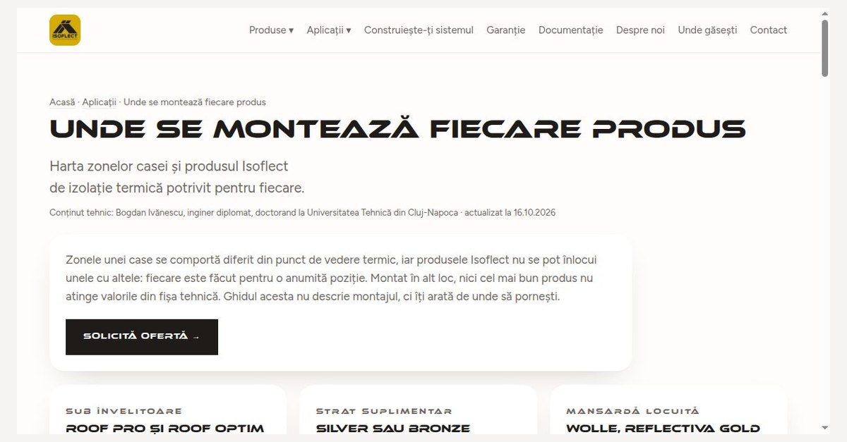 Kde sa montuje ktorý produkt
